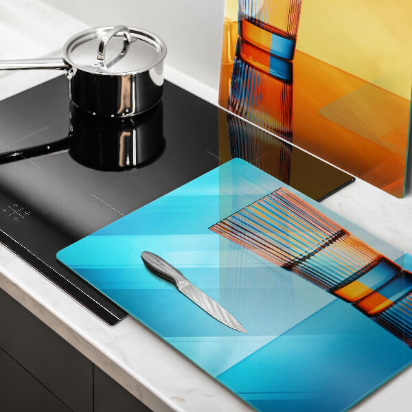 Placa din sticla protectie perete bucatarie Două pahare cu apă