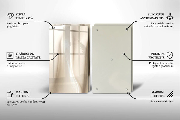 Placa din sticla protectie perete bucatarie Înghețată cremoasă