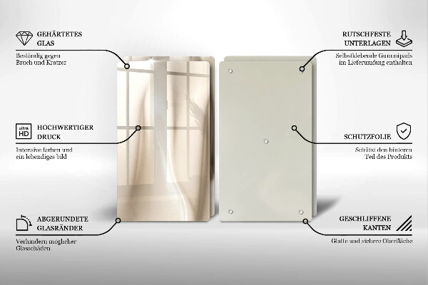 Placa din sticla protectie perete bucatarie Înghețată cremoasă