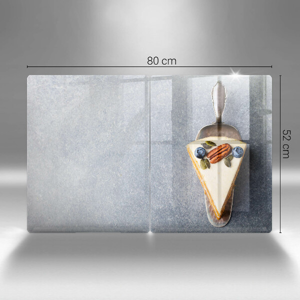 Placă din sticla protectie perete Bucată de tort