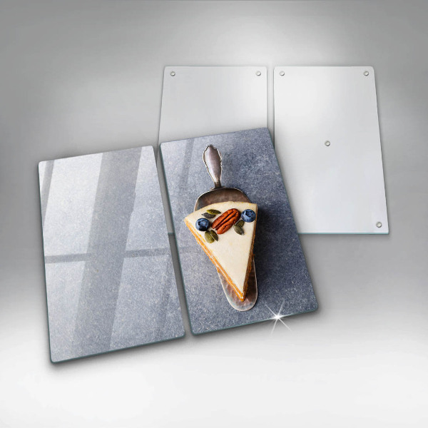 Placă din sticla protectie perete Bucată de tort