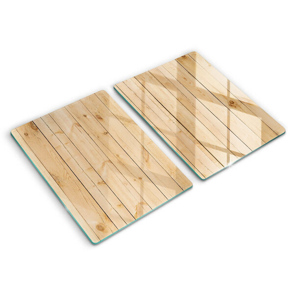 Placă din sticla protectie perete Scânduri delicate din lemn