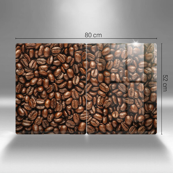 Placă sticla protectie aragaz Boabe de cafea