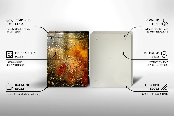 Placă sticla protectie aragaz Condimente colorate