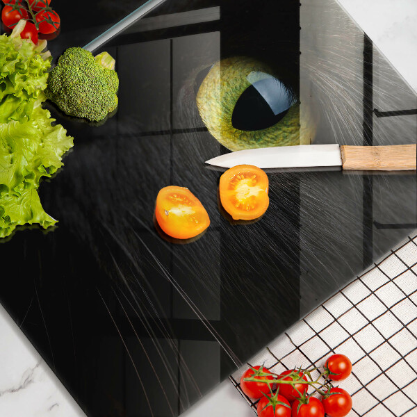 Placă sticla protectie aragaz Ochi de pisică de animale