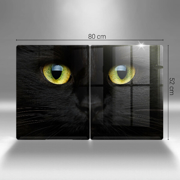 Placă sticla protectie aragaz Ochi de pisică de animale