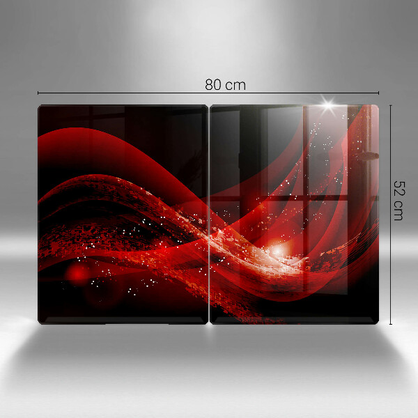 Placă sticla protectie aragaz Abstracția modernă