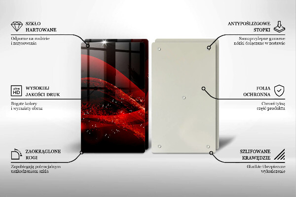 Placă sticla protectie aragaz Abstracția modernă