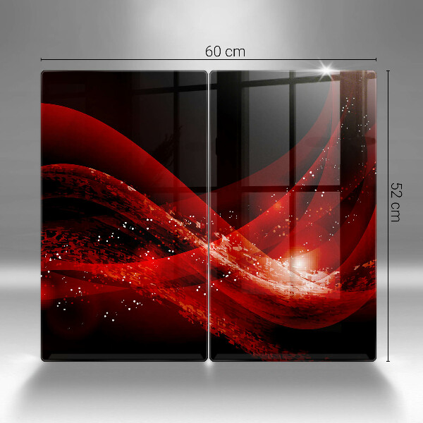 Placă sticla protectie aragaz Abstracția modernă