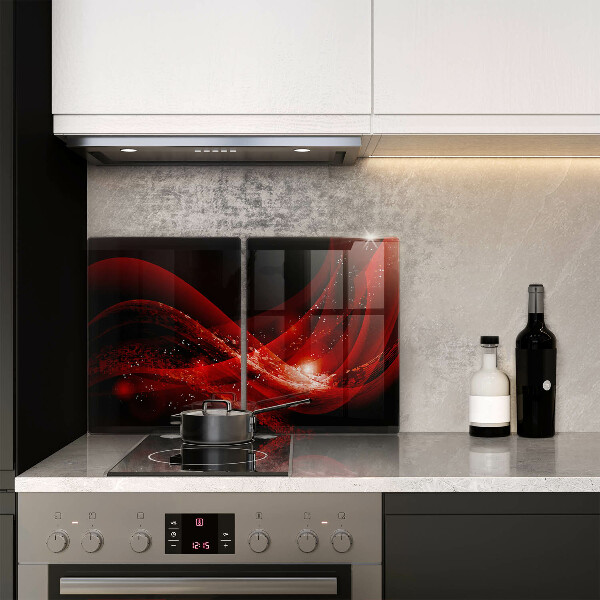 Placă sticla protectie aragaz Abstracția modernă