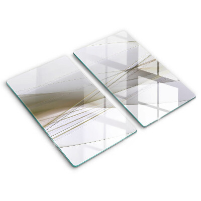 Placă sticla protectie aragaz Design cu linii abstracte