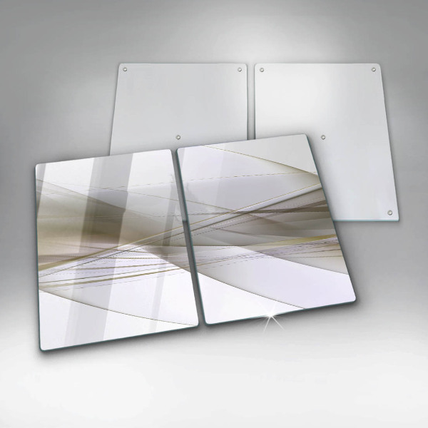 Placă sticla protectie aragaz Design cu linii abstracte