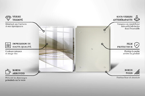 Placă sticla protectie aragaz Design cu linii abstracte