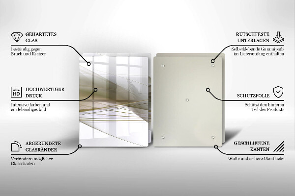 Placă sticla protectie aragaz Design cu linii abstracte