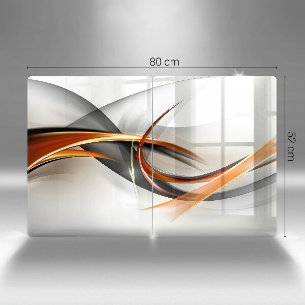 Placă sticla protectie aragaz Forme moderne