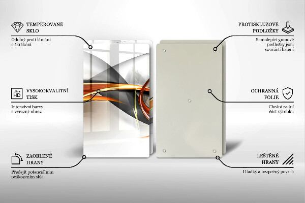 Placă sticla protectie aragaz Forme moderne