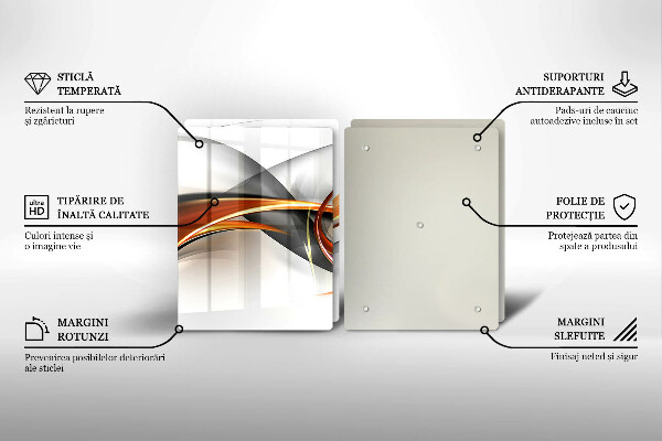 Placă sticla protectie aragaz Forme moderne