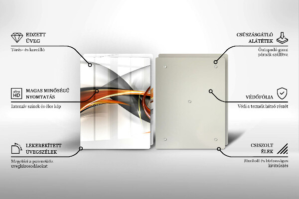 Placă sticla protectie aragaz Forme moderne