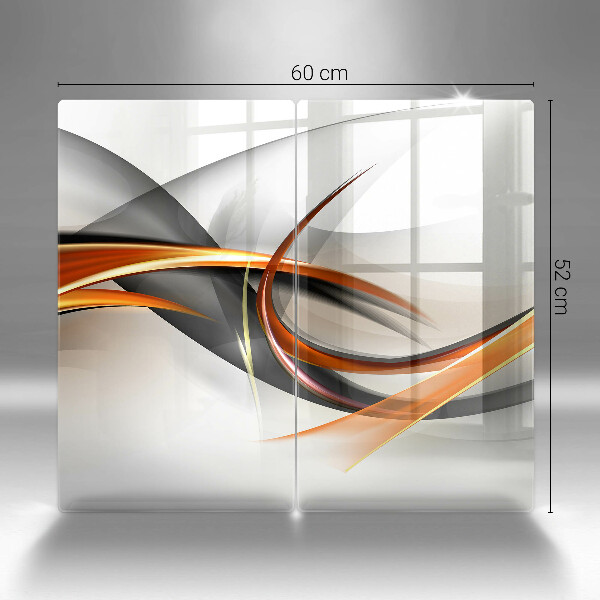 Placă sticla protectie aragaz Forme moderne