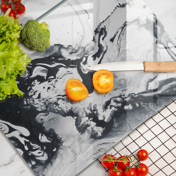 Placă sticla protectie aragaz Abstracția cernelii