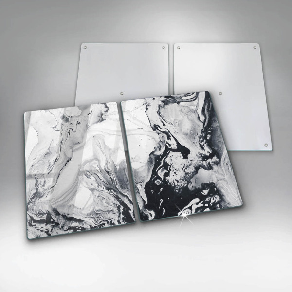 Placă sticla protectie aragaz Abstracția cernelii