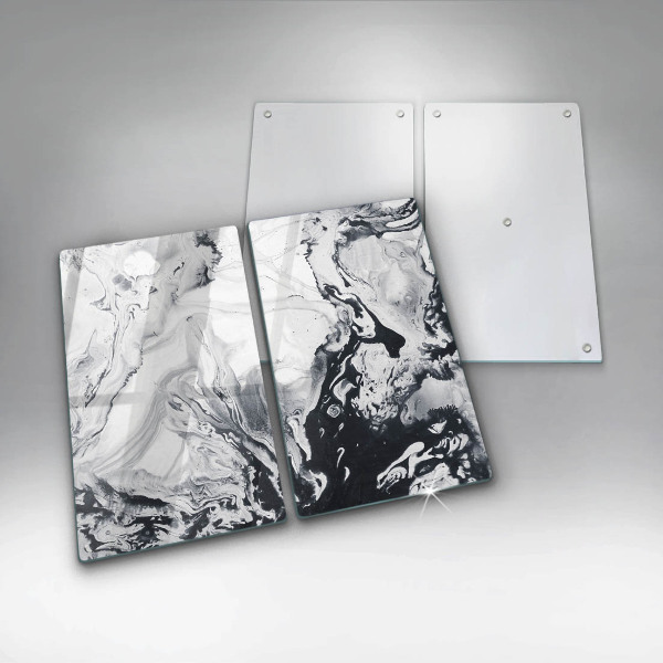 Placă sticla protectie aragaz Abstracția cernelii