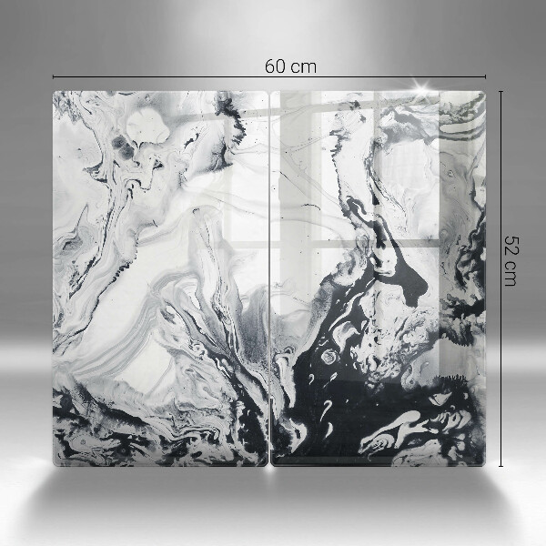 Placă sticla protectie aragaz Abstracția cernelii