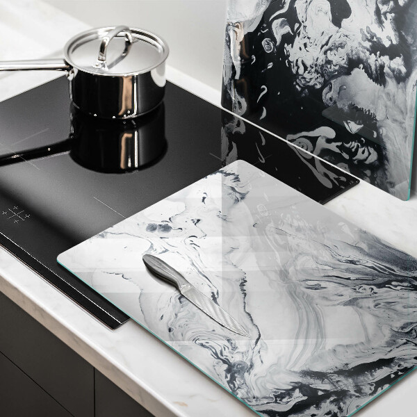 Placă sticla protectie aragaz Abstracția cernelii