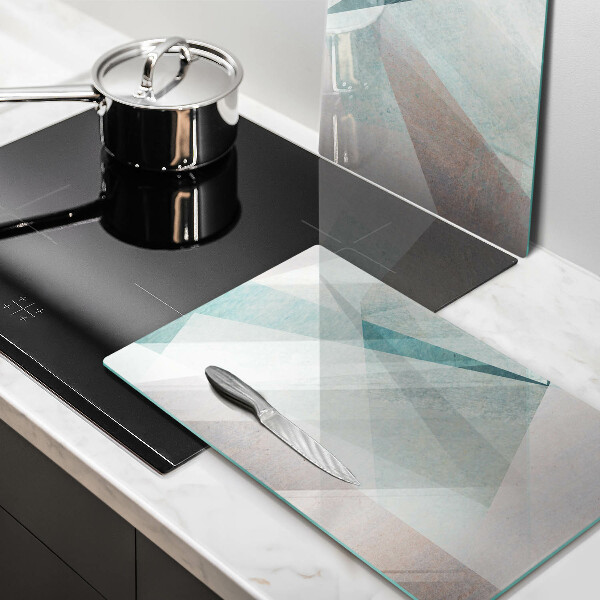 Placă sticla protectie aragaz Abstracție ascuțită