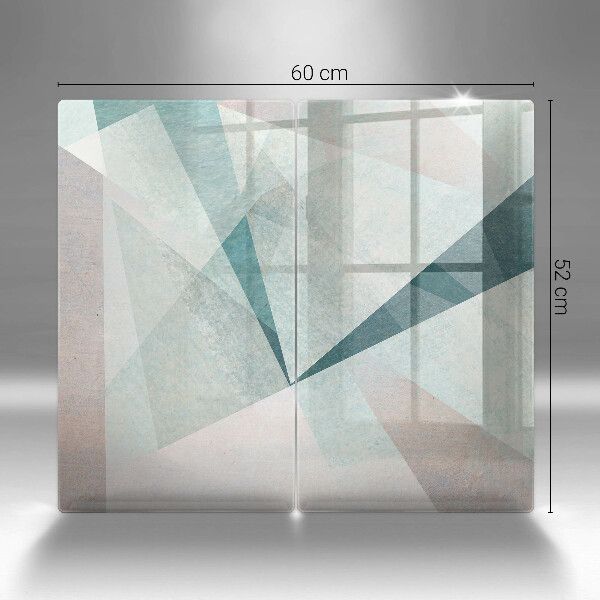 Placă sticla protectie aragaz Abstracție ascuțită