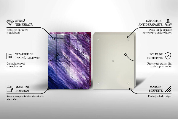 Placă sticla protectie aragaz Abstracția vopselei