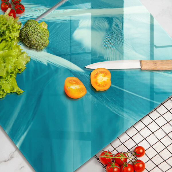 Placă din sticla protectie perete Pene delicate