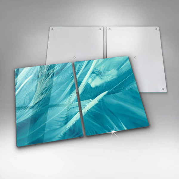 Placă din sticla protectie perete Pene delicate