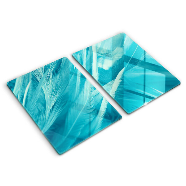 Placă din sticla protectie perete Pene delicate