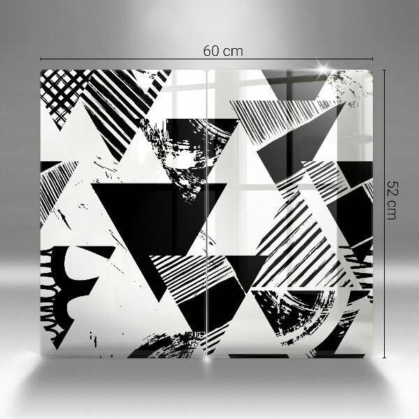 Placă din sticla protectie perete Triunghiuri geometrice