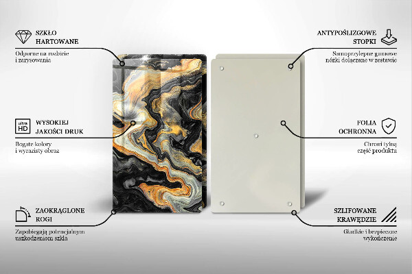 Placă sticla protectie aragaz Structura abstractă