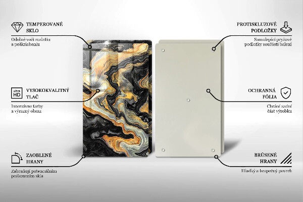 Placă sticla protectie aragaz Structura abstractă