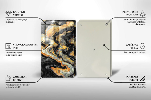 Placă sticla protectie aragaz Structura abstractă