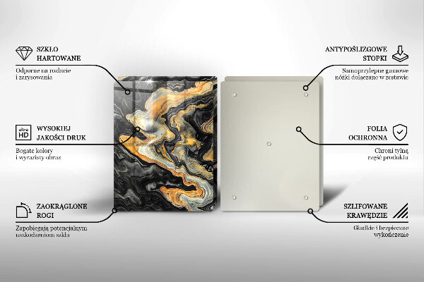 Placă sticla protectie aragaz Structura abstractă