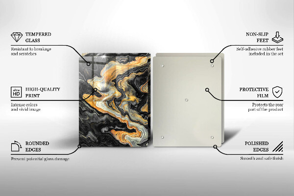 Placă sticla protectie aragaz Structura abstractă