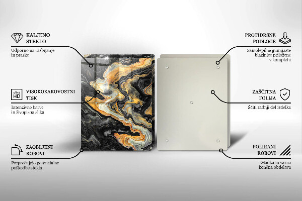 Placă sticla protectie aragaz Structura abstractă