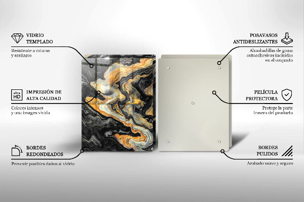 Placă sticla protectie aragaz Structura abstractă