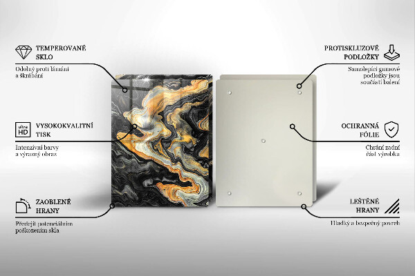 Placă sticla protectie aragaz Structura abstractă