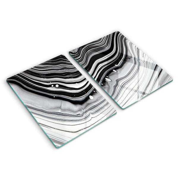 Placă sticla protectie aragaz Abstracția cernelii