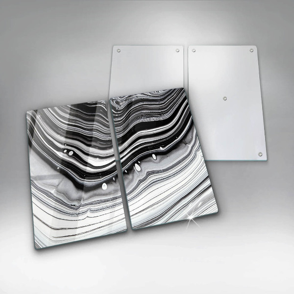 Placă sticla protectie aragaz Abstracția cernelii