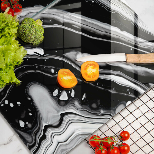 Placă sticla protectie aragaz Abstracția cernelii