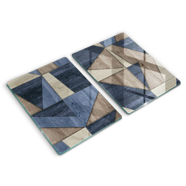 Placă din sticla protectie perete Abstracția geometrică