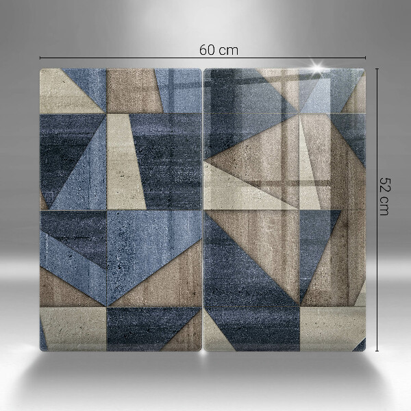 Placă din sticla protectie perete Abstracția geometrică