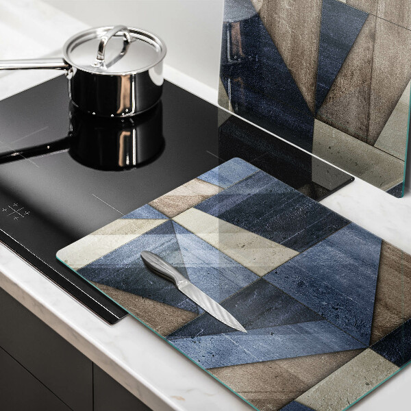 Placă din sticla protectie perete Abstracția geometrică