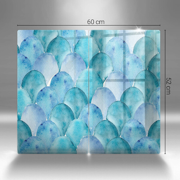 Placă din sticla protectie perete Solzi de acuarelă